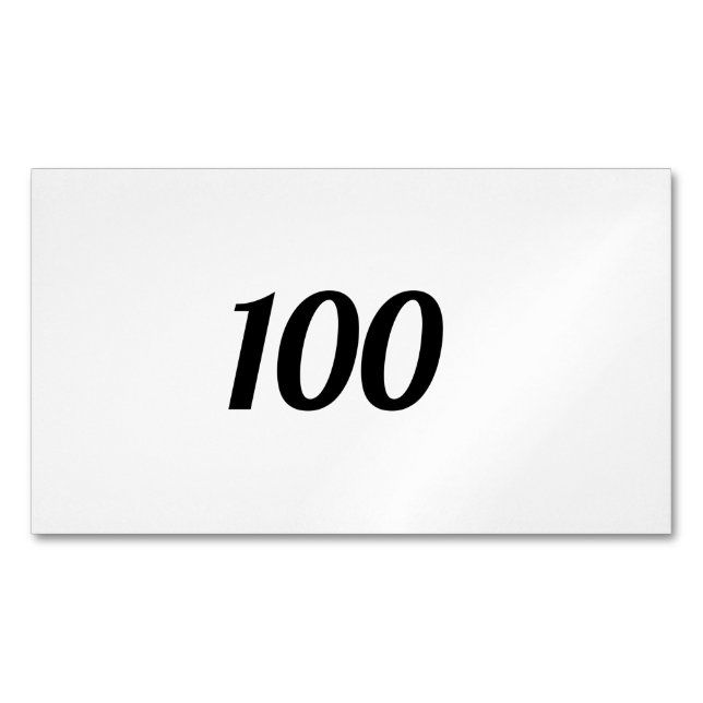 TARJETA DE VISITA MAGNÉTICA 100 (Anverso)