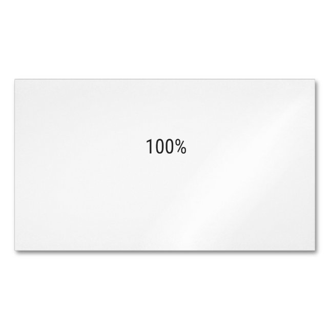 TARJETA DE VISITA MAGNÉTICA 100% (Anverso)