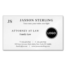 Abogado minimalista personalizado con logotipo
