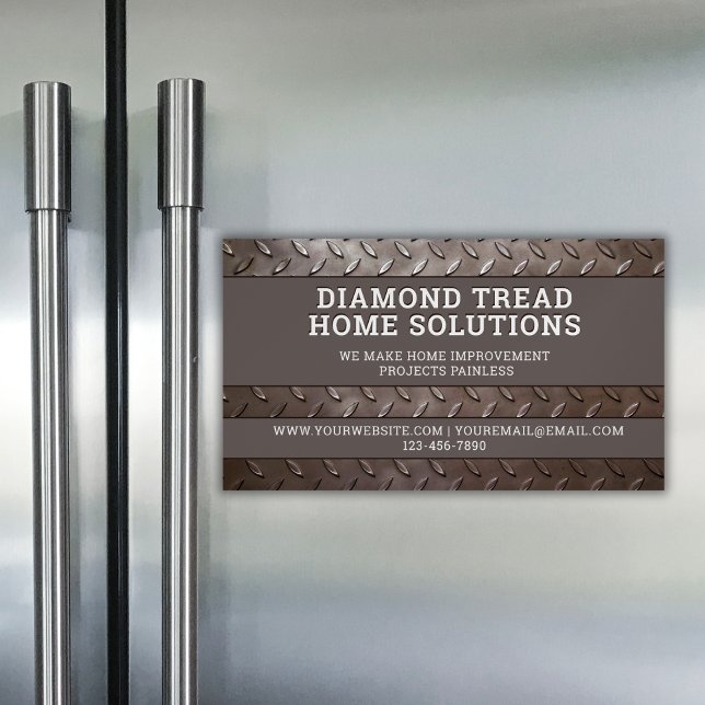 Tarjeta De Visita Magnética Acero Metalizado del servicio de reparación de la  (Subido por el creador)