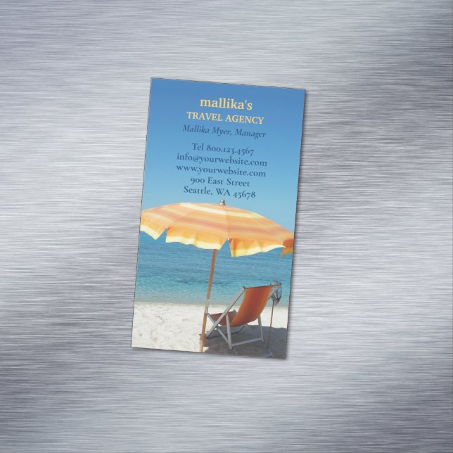Tarjeta De Visita Magnética Agencia de viajes (In Situ)