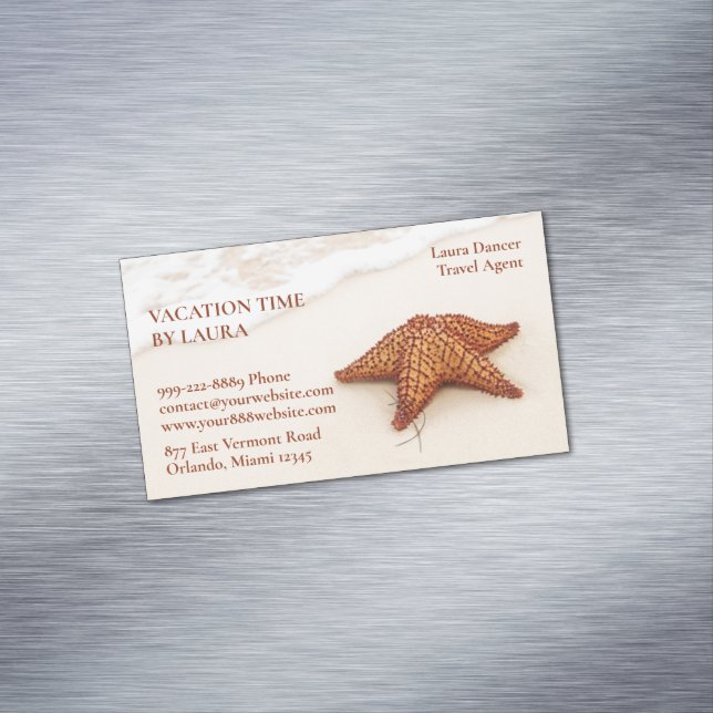 Tarjeta De Visita Magnética Agencia de viajes Starfish (In Situ)