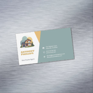 Tarjeta De Visita Magnética Agente inmobiliario Casa