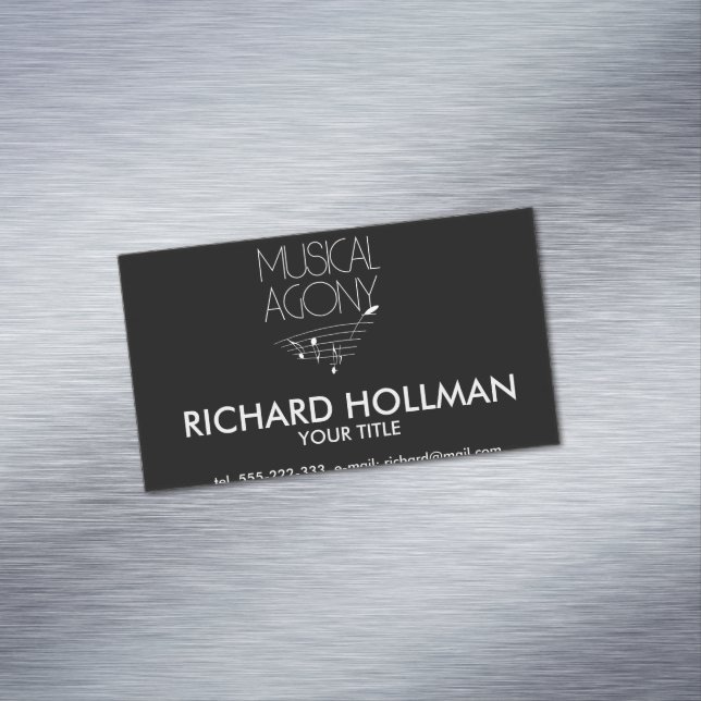 Tarjeta De Visita Magnética Agonía musical (In Situ)