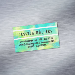 Tarjeta De Visita Magnética Altenpflege Magnetische Visitenkarte