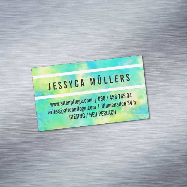 Tarjeta De Visita Magnética Altenpflege Magnetische Visitenkarte (In Situ)