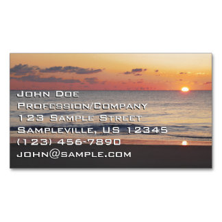 Tarjeta De Visita Magnética Amanecer en Bethany Beach II