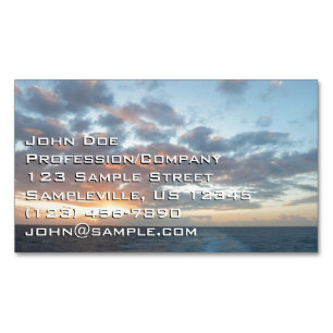 Tarjeta De Visita Magnética Amanecer en el mar I Pastel