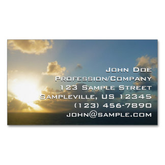 Tarjeta De Visita Magnética Amanecer sobre San Juan II Puerto Rico