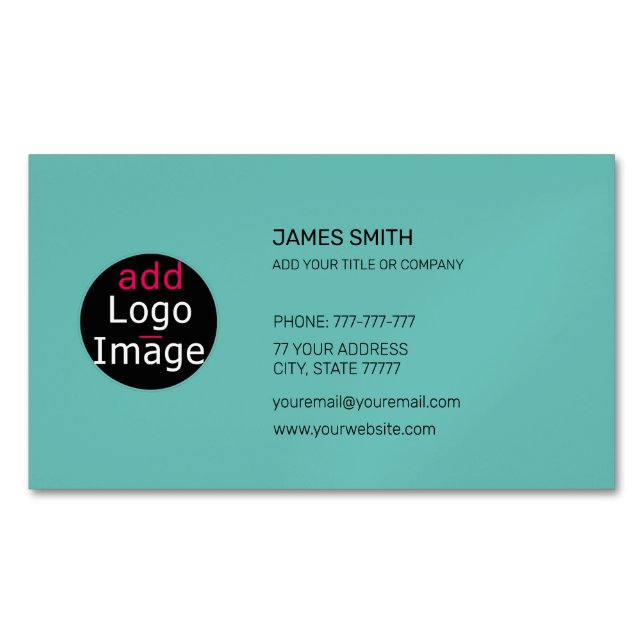 Tarjeta De Visita Magnética Añadir su propia Moda de Personalizado de imágenes (Anverso)