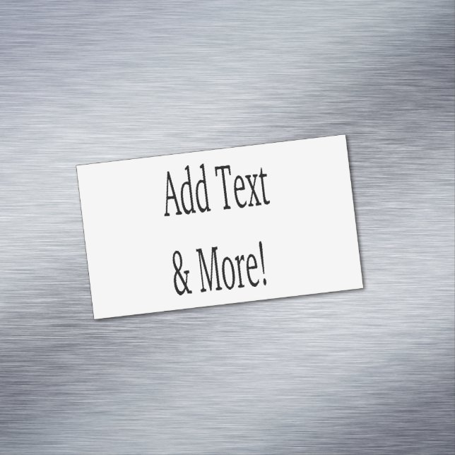 Tarjeta De Visita Magnética ¡Añadir texto y más! Personalizar Su Propio Person (In Situ)