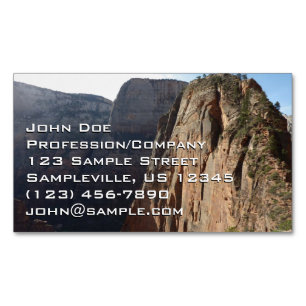 Tarjeta De Visita Magnética Angels Landing en Zion National Park