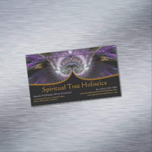 Tarjeta De Visita Magnética Árbol espiritual holístico