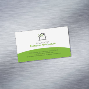Tarjeta De Visita Magnética Arquitectura   Eco Home Architect