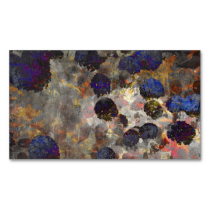 Tarjeta De Visita Magnética Arte de fondo digital de patrón floral / floral