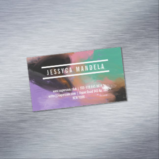 Tarjeta De Visita Magnética Arte estilista moderno