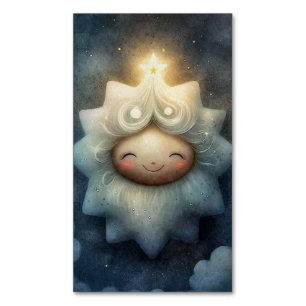 Tarjeta De Visita Magnética Arte místico celestial