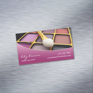 Tarjeta De Visita Magnética Artista de maquillaje