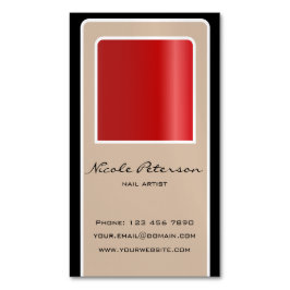 Tarjeta De Visita Magnética Artista del clavo - tarjeta magnética del clavo