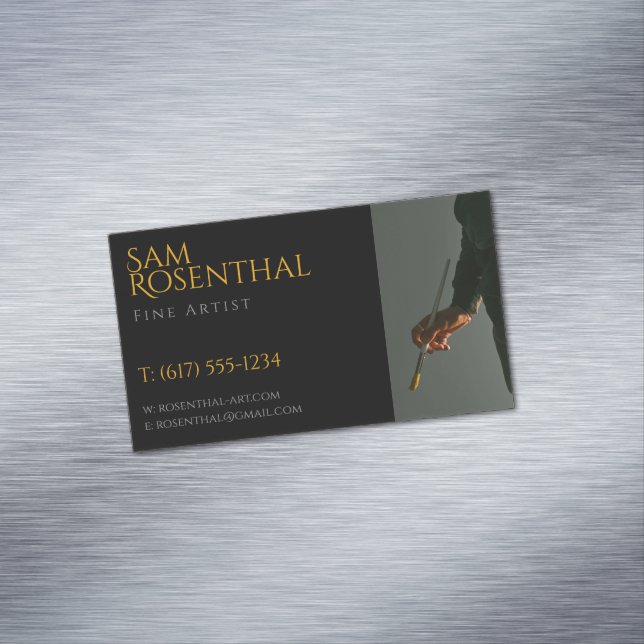 Tarjeta De Visita Magnética Artista fino | Profesional (In Situ)