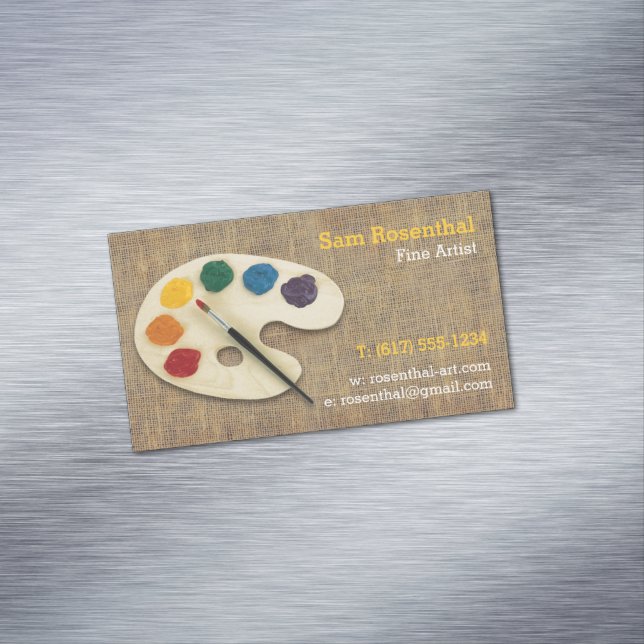 Tarjeta De Visita Magnética Artista fino | Profesional (In Situ)
