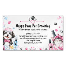 Aseo de Mascotas con Acuarela Personalizada  
