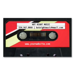 Tarjeta De Visita Magnética Audio Cassette DJ