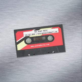 Tarjeta De Visita Magnética Audio Cassette DJ