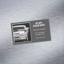 Tarjeta De Visita Magnética Automoción Gray American Muscle Car 2013