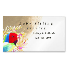 Tarjeta De Visita Magnética Aves fantásticas