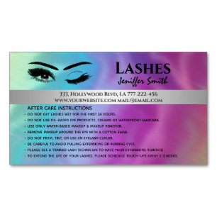 Tarjeta De Visita Magnética azotes holográficos de moda profesional después de