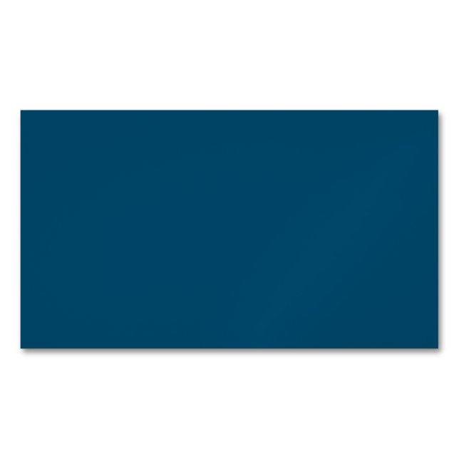 Tarjeta De Visita Magnética Azul metálico, Azul pizarra, Azul malta, (Anverso)