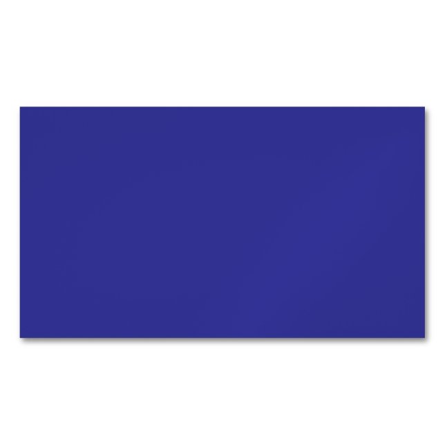 Tarjeta De Visita Magnética Azul (pigmento) (color sólido) (Anverso)