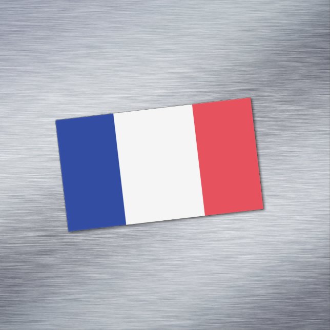 Tarjeta De Visita Magnética Bandera de Francia (In Situ)