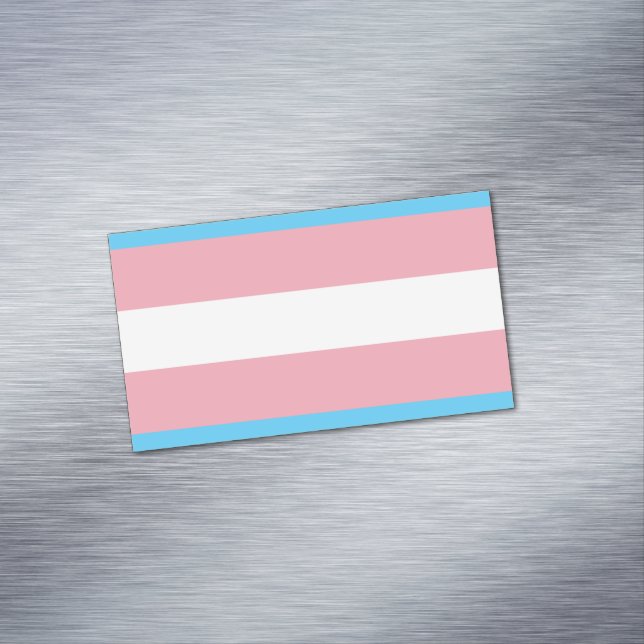 Tarjeta De Visita Magnética Bandera del Orgullo Transgénero - Arcoiris LGBT (In Situ)