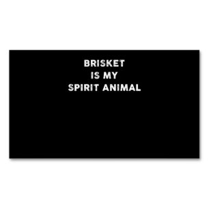 Tarjeta De Visita Magnética Barbacoa Brisket Es Mi Espíritu Animal Regalos D