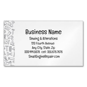 Tarjeta De Visita Magnética Barber Hair Dresser Stylist