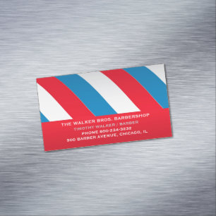 Tarjeta De Visita Magnética Barbería