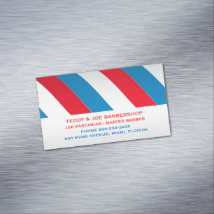 Tarjeta De Visita Magnética Barbería