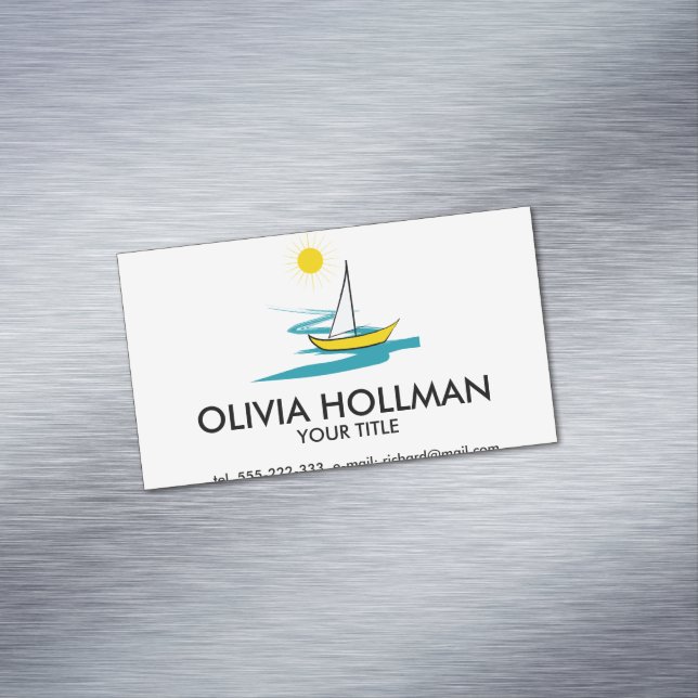 Tarjeta De Visita Magnética Barca de vela (In Situ)
