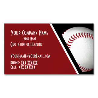 Tarjeta De Visita Magnética Béisbol personalizado