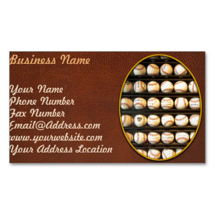 Tarjeta De Visita Magnética Béisbol - Tienes unas bolas ahí