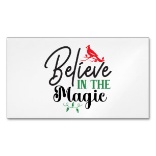 Tarjeta De Visita Magnética Believe in the Magic Magnetic Card