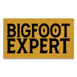 Tarjeta De Visita Magnética Bigfoot Expert