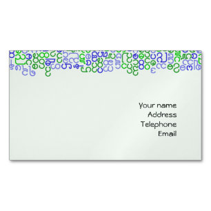 Tarjeta De Visita Magnética Birmano