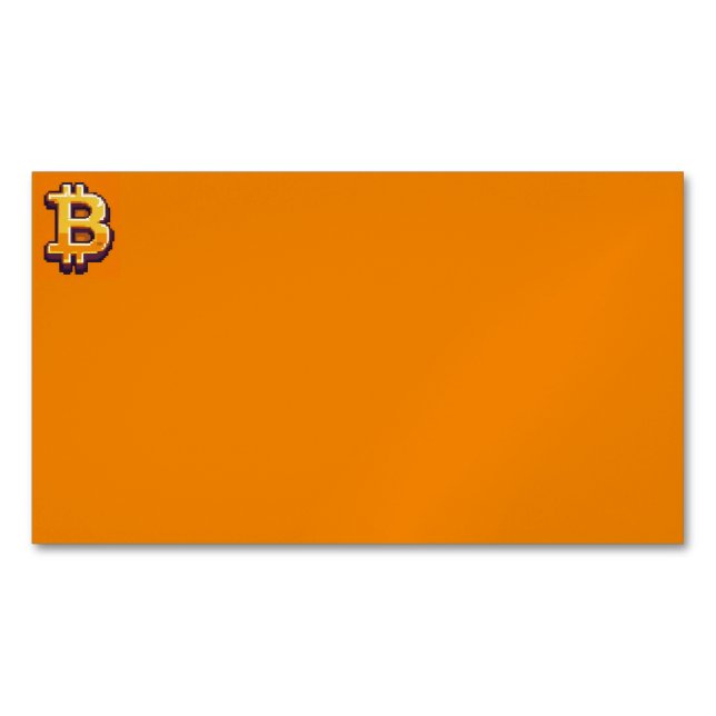 Tarjeta De Visita Magnética Bitcoin (Anverso)