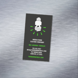 Tarjeta De Visita Magnética Bombilla ecológica eléctrica
