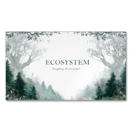 Tarjeta De Visita Magnética Bosque curado y encantado místico