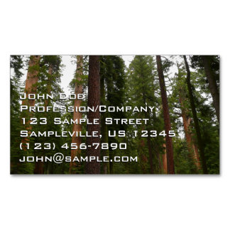 Tarjeta De Visita Magnética Bosque Mariposa en el Parque Nacional Yosemite