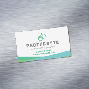 Tarjeta De Visita Magnética Burbujas de chat de Trinidad